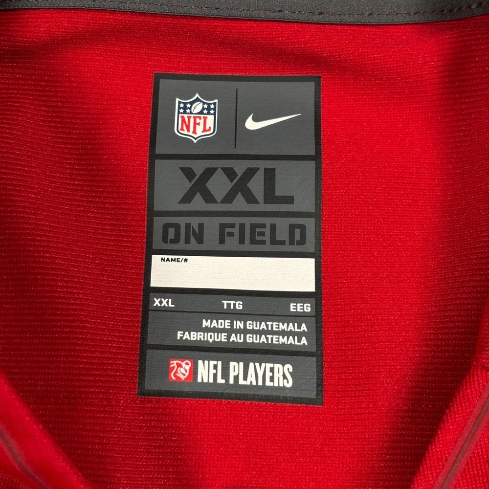 Nike Jersey San Francisco 49ers XXL Red Excellent Colin Kaepernick #7 On Field